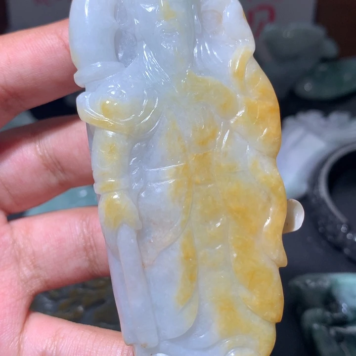翡翠未镶嵌颈饰保真天然a货翡翠