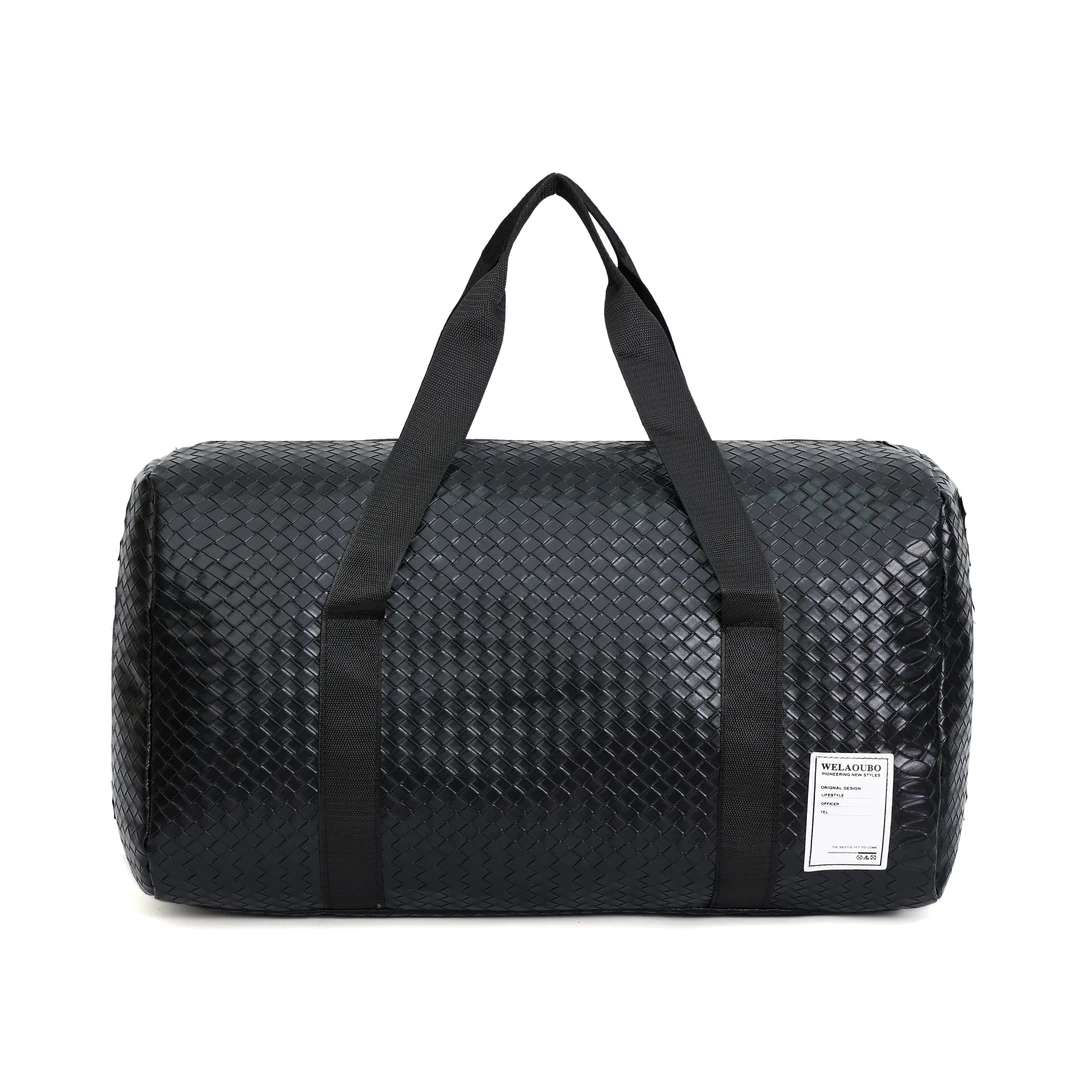 姜总补贴5051编织旅行包健身背包男款手提大容量短途运动409