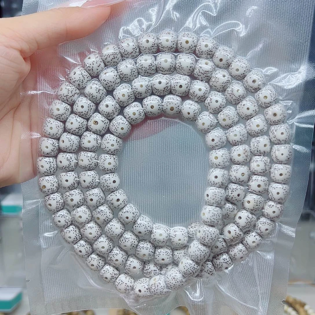 手串星月菩提原白10*9大眼睛