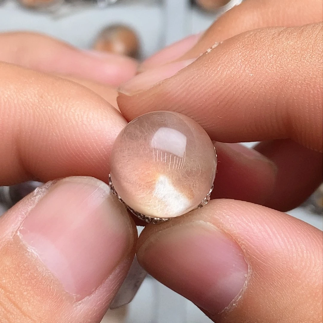 水晶戒指银S925镶嵌A***l