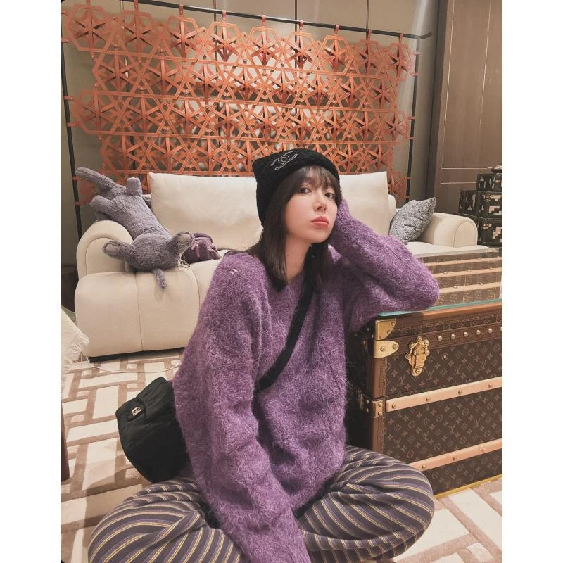 BETTER JOELAY-【等君归】时尚简约针织套头毛衣舒适百搭LL5557