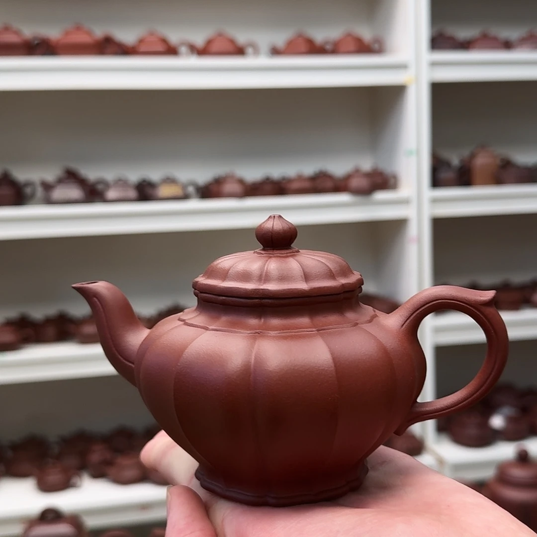 茶壶紫砂筋纹笑樱360cc