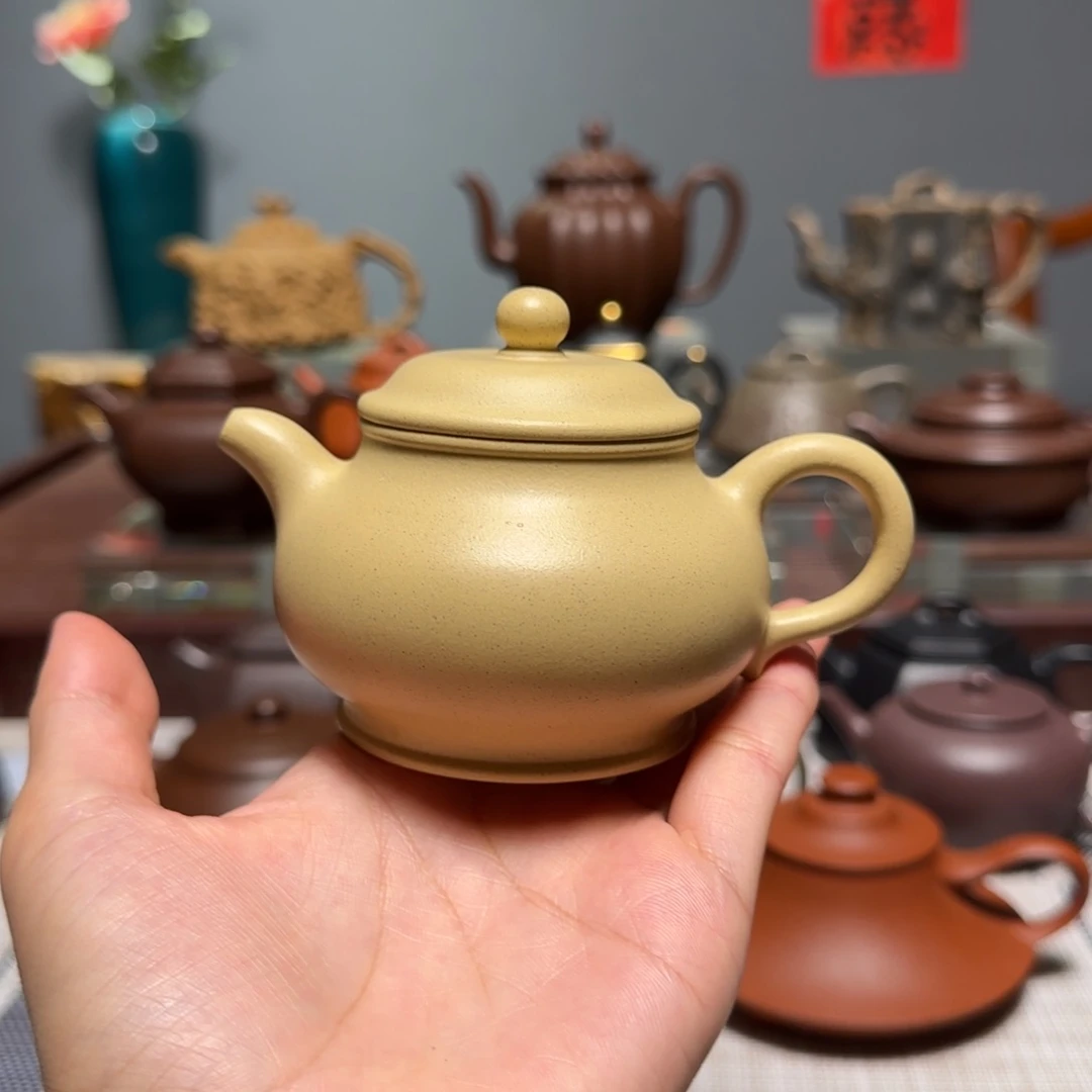 茶壶紫砂潘壶 5 号井本山绿 150cc