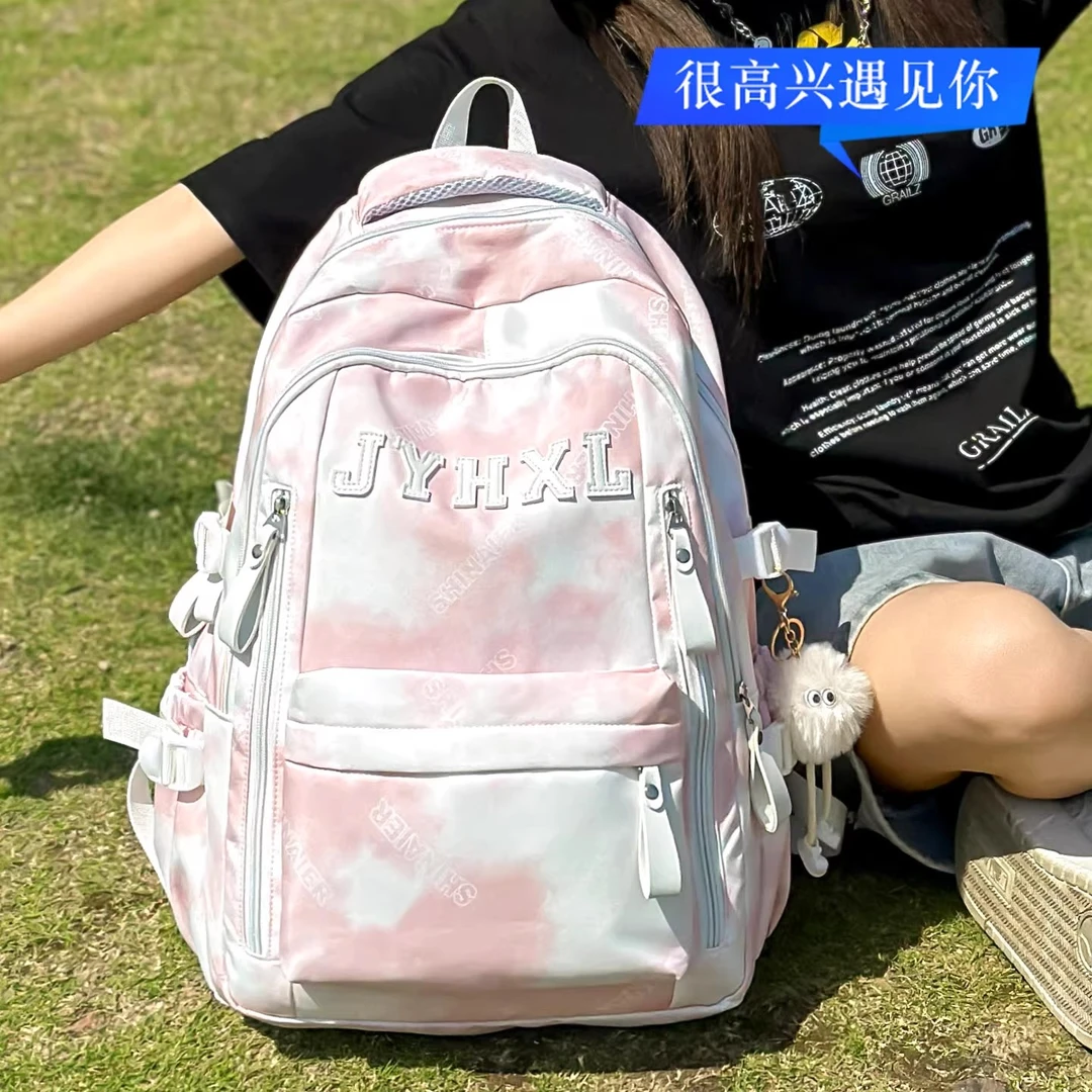 书包ins高颜值小学生3-6年级女款爆款2025新款初中生大容量双肩包