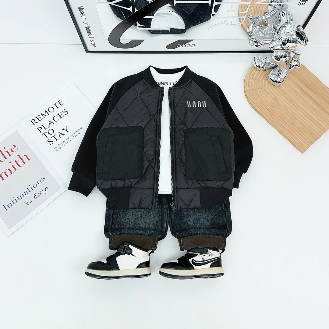 男童加厚外套秋冬款2025秋新款秋冬装儿童 HZ25752 悠悠童话童装