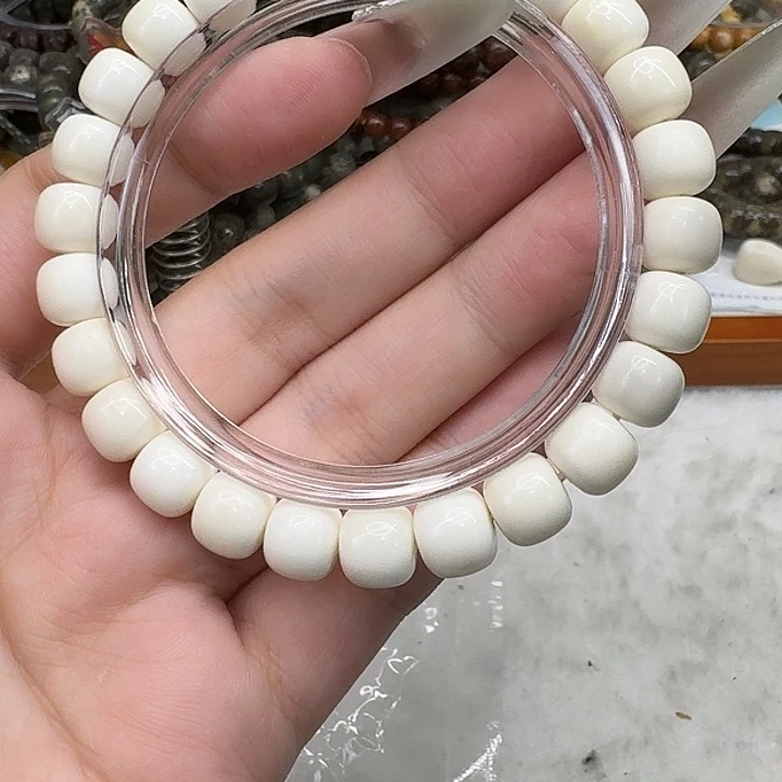星月菩提手串4灭火糯冰白玉98
