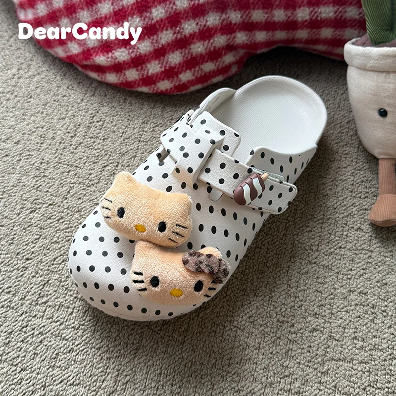 DearCandy25年秋夏季新款软底舒适网红洋气亲子博肯鞋