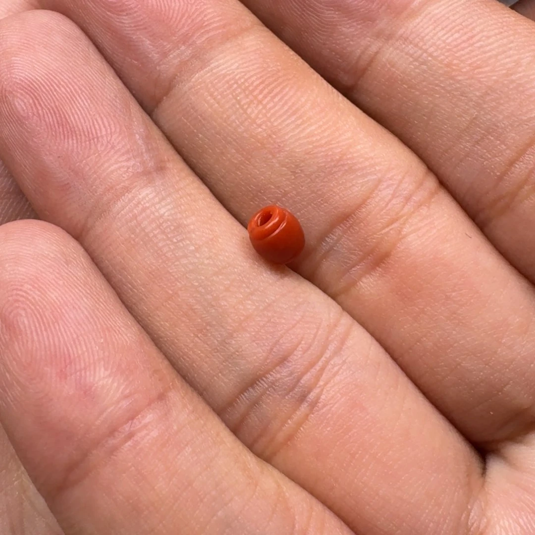 南红玛瑙柿子红线束未镶嵌