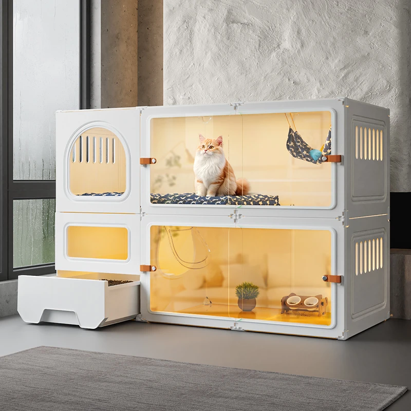 猫别墅带厕所一体室内家用猫窝猫笼子猫咪猫屋小型猫柜猫舍猫空笼