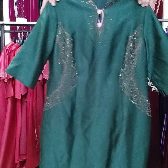 5XL.4XL旗袍烫钻旗袍