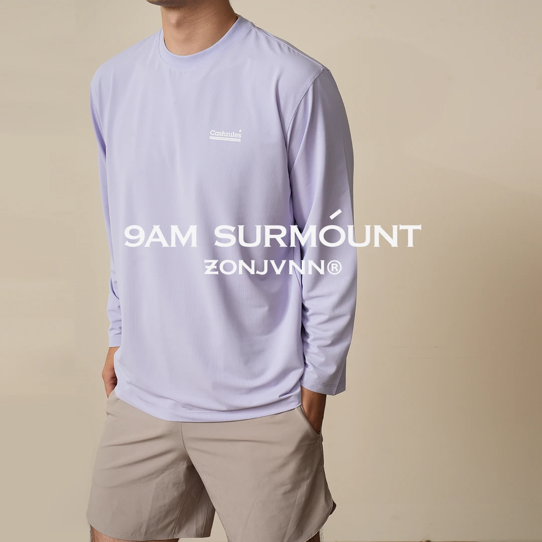 ZONJVNN印花速干长袖运动健身跑步训练吸湿透气T恤男款户外百搭秋