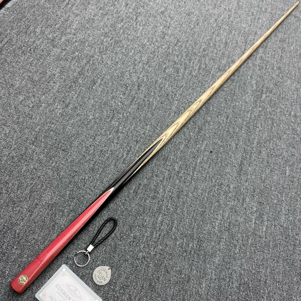 段氏台球杆黑牌单插粉象手工中八小头杆通杆编号8427