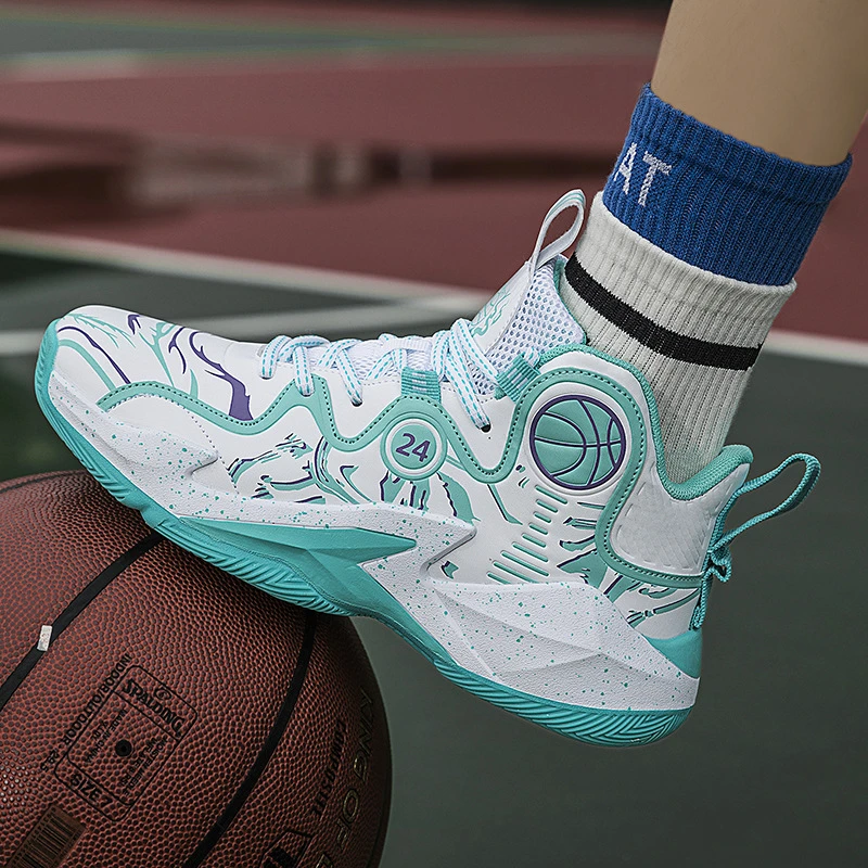 2025新款实战中高帮防滑篮球鞋透气