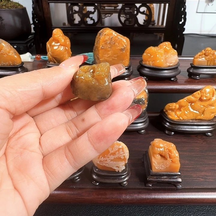 用***8寿山石印石田黄印章