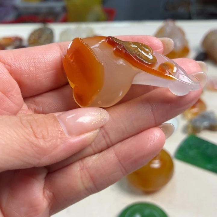 玛瑙/玉髓未镶嵌吊坠(不含链)