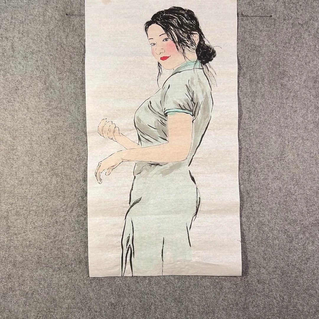 国画233 花鸟在树丛的顶端鸣叫叫声