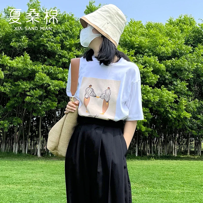 重磅200克！纯棉爽滑时尚印花T恤