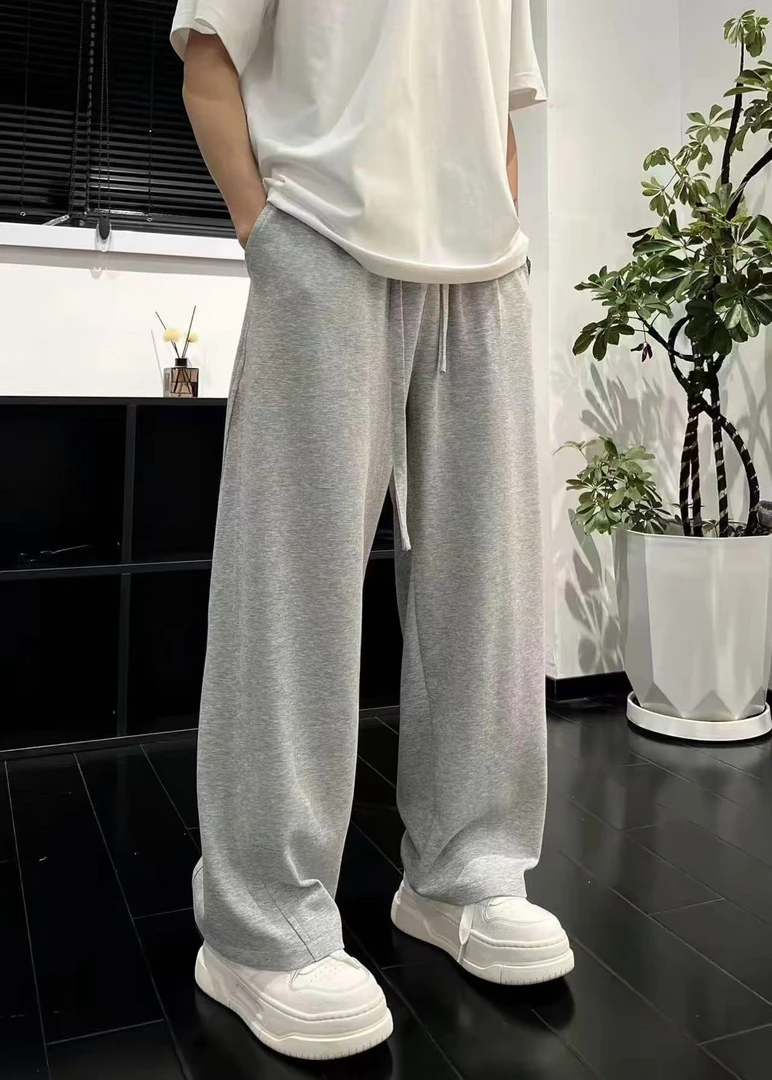 扎染潮长裤休闲裤竹纤维透气长裤运动时尚阔腿裤-14