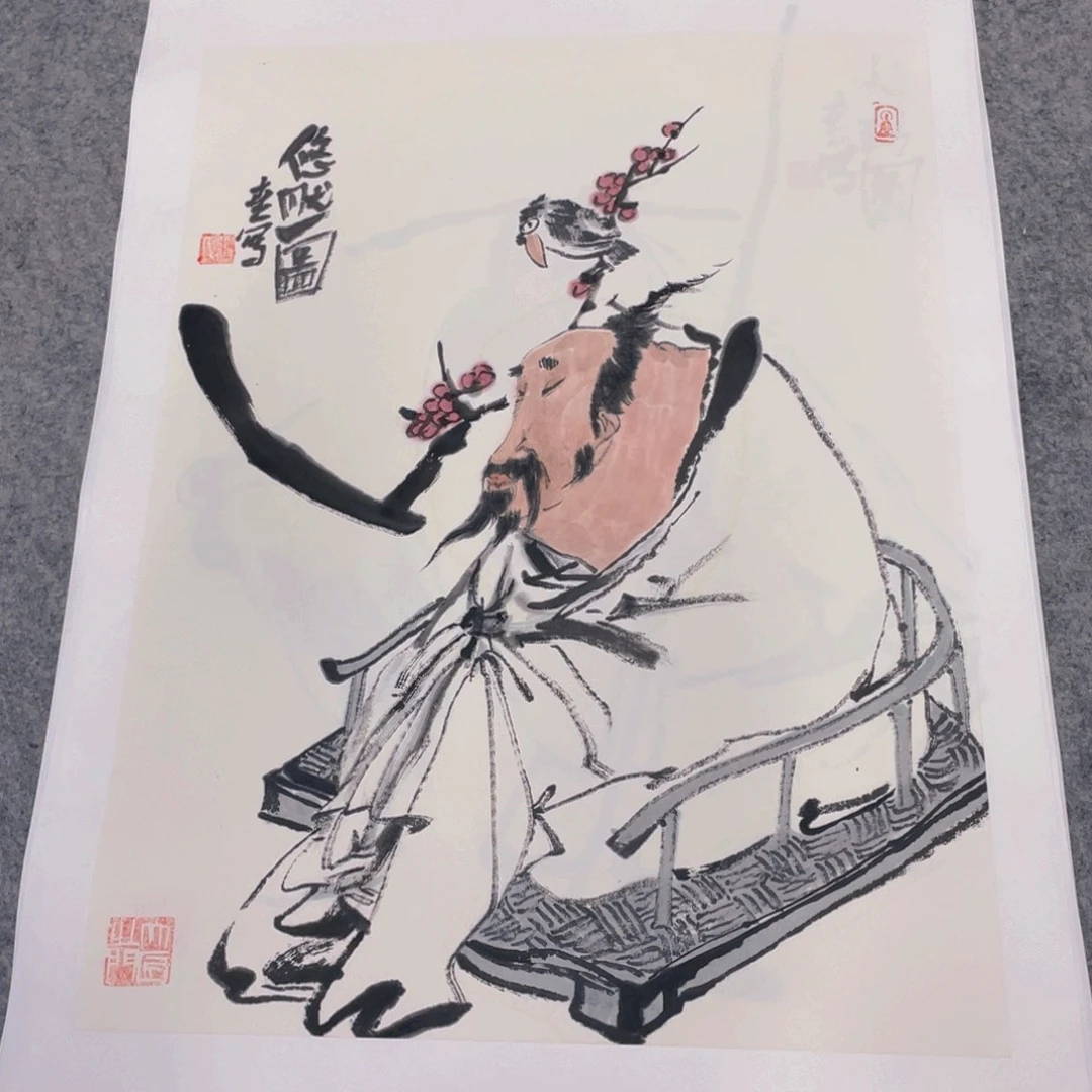 国画1.4平尺纯手绘国画作品