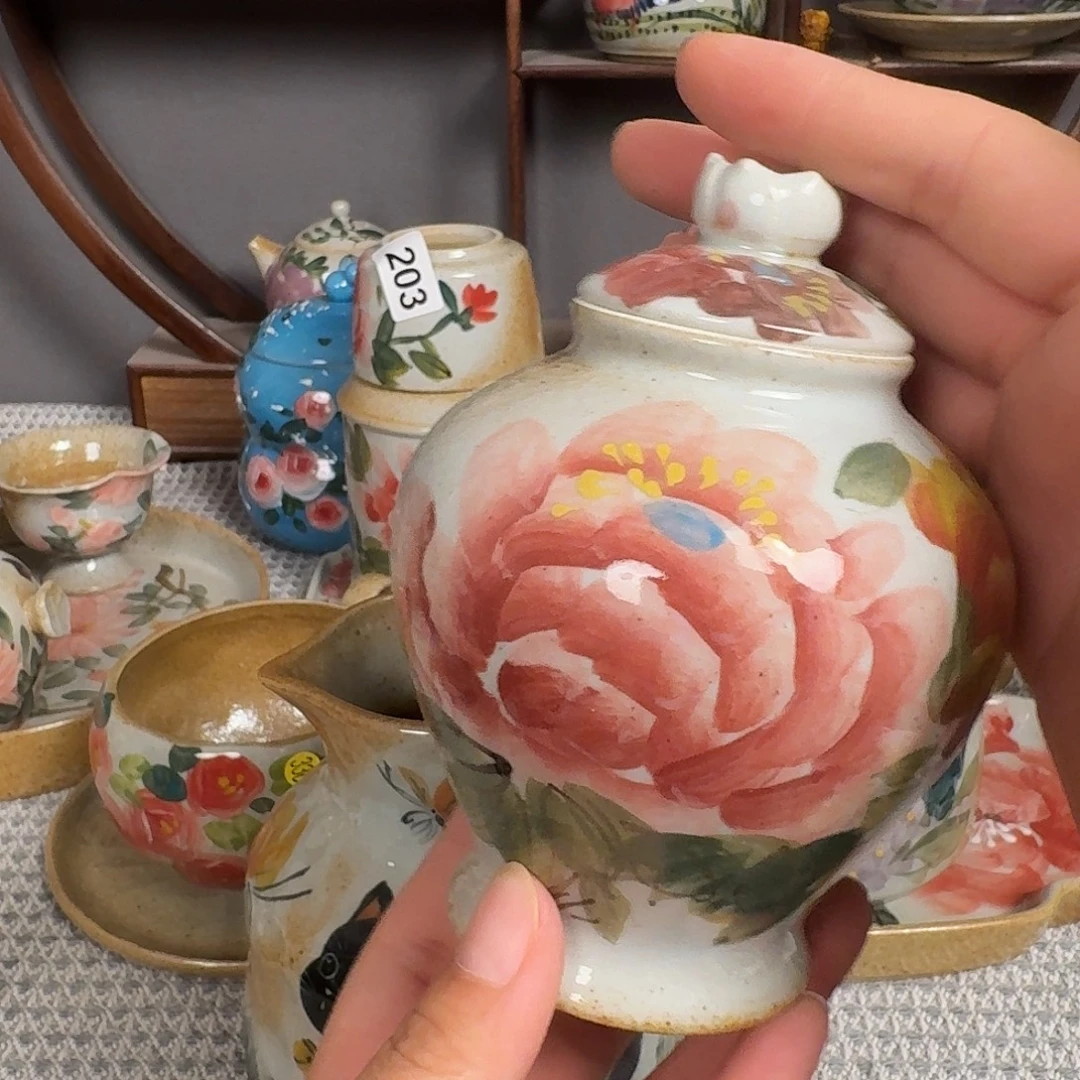 二***花瓷片景德镇手工制作