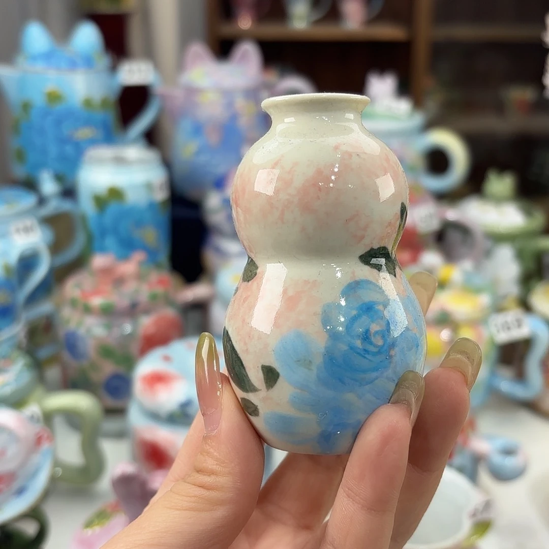 景德镇手绘高温釉下彩陶瓷茶具