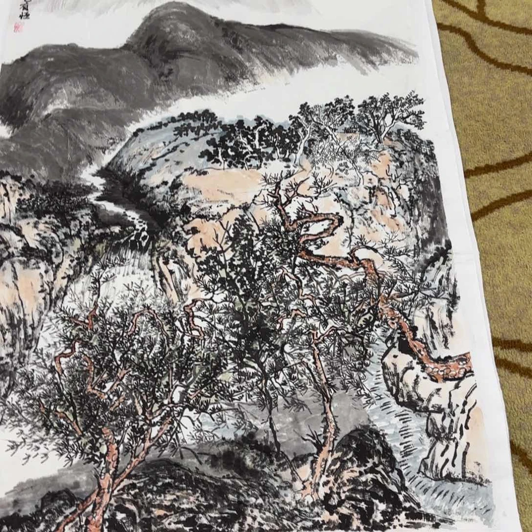 国画原*光国画作品魏友恒老师刘