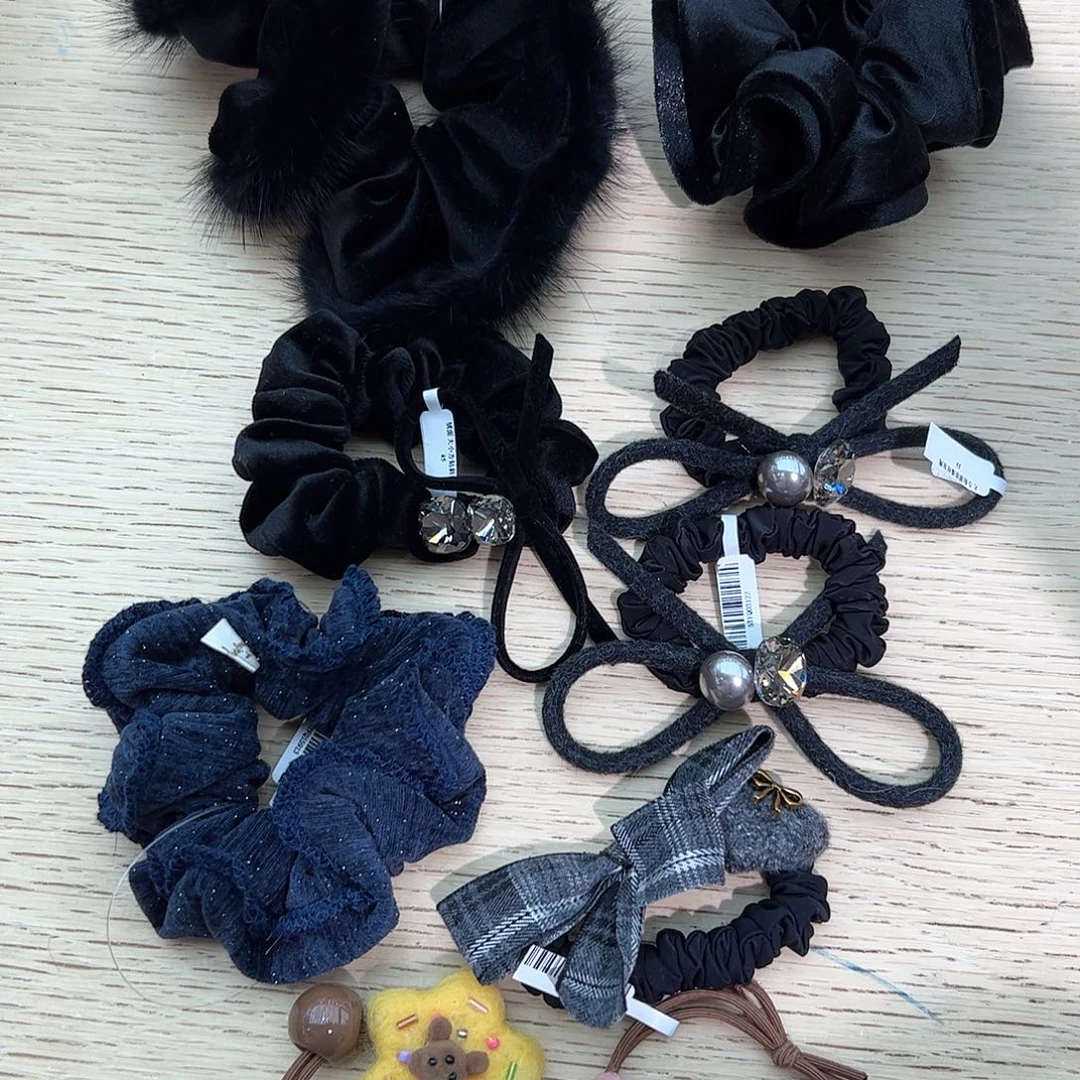 布艺非金属9个发圈