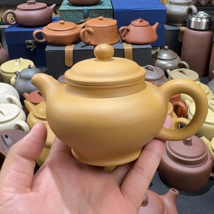茶壶紫砂黄金段掇只300cc
