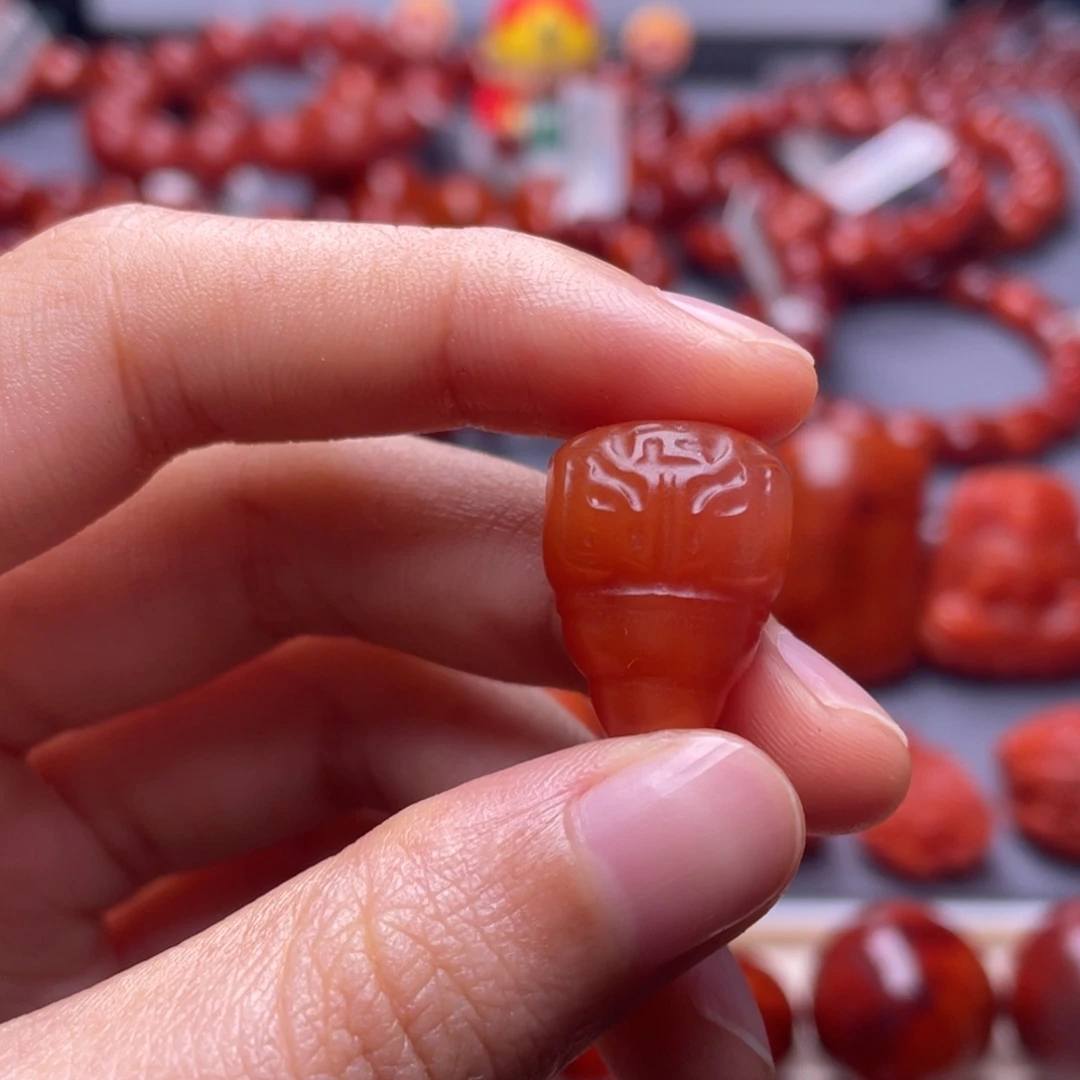 南红玛瑙其它未镶嵌雅**312mm保山仿古纹三通