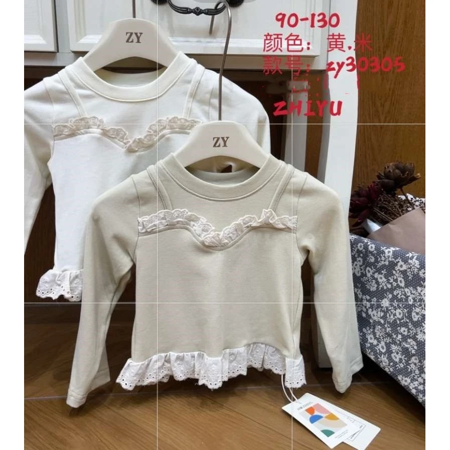 只语·25秋~花边假两件T恤30305（汉服）