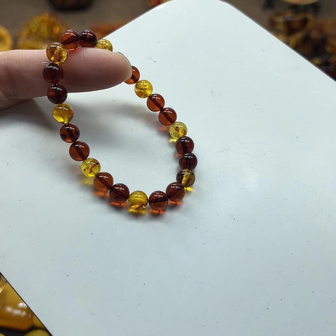 琥珀未镶嵌手串琥珀手串