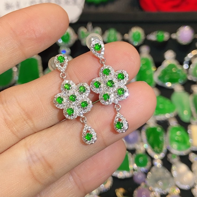 【闪购商品】翡翠未镶嵌耳饰天然翡翠
