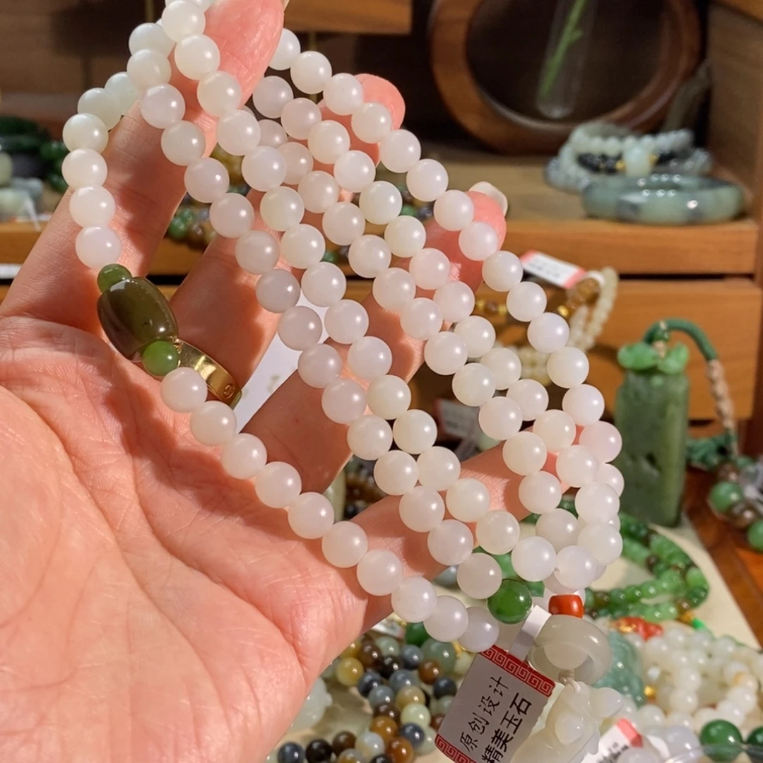 和田玉未镶嵌手链