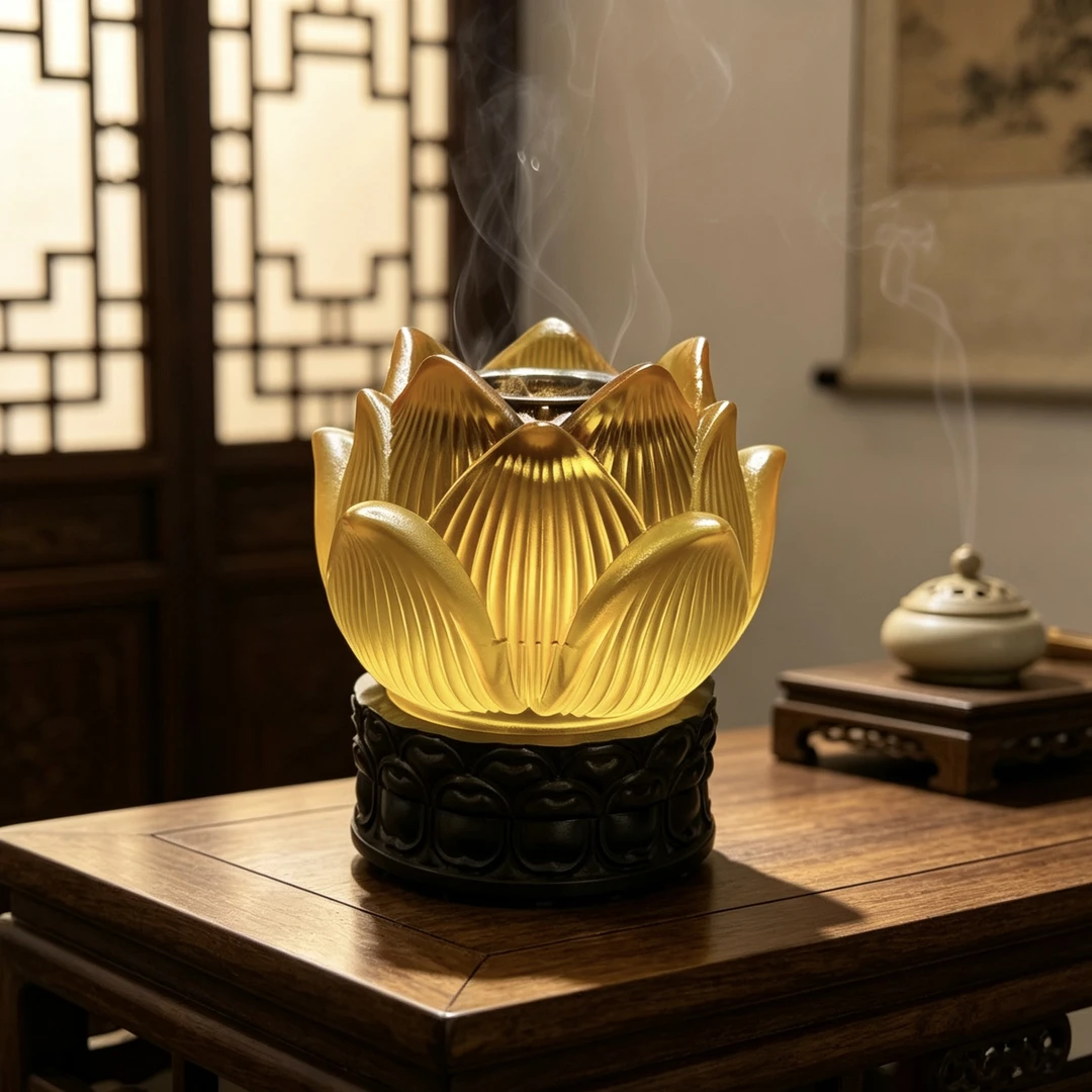 【专利款】可控温琉璃盏 熏香灯1套