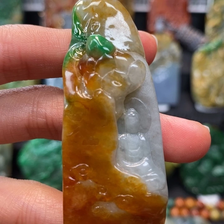 翡翠未镶嵌颈饰缅甸天然翡翠A货