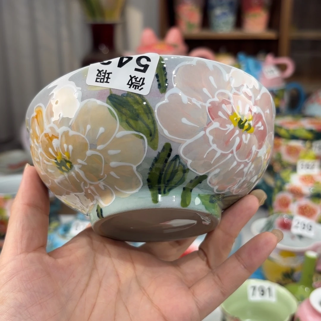景德镇手绘高温釉下彩陶瓷茶具