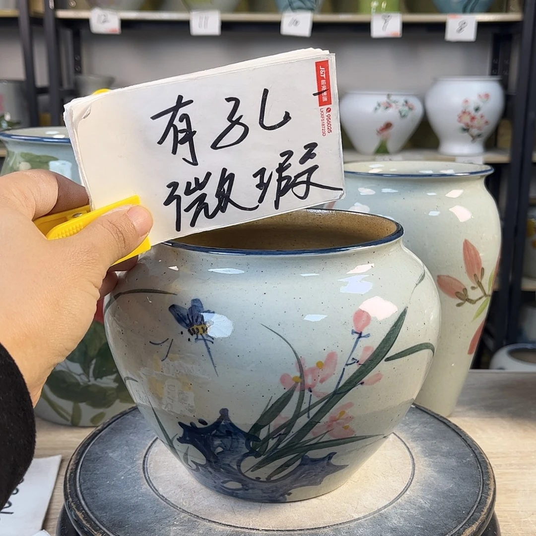 罐壁*1xc景德镇陶瓷花盆