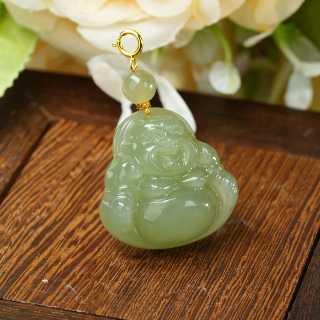 【小北好物】S925银和田玉吊坠约24*24mm【多样性发一件】QH203X17