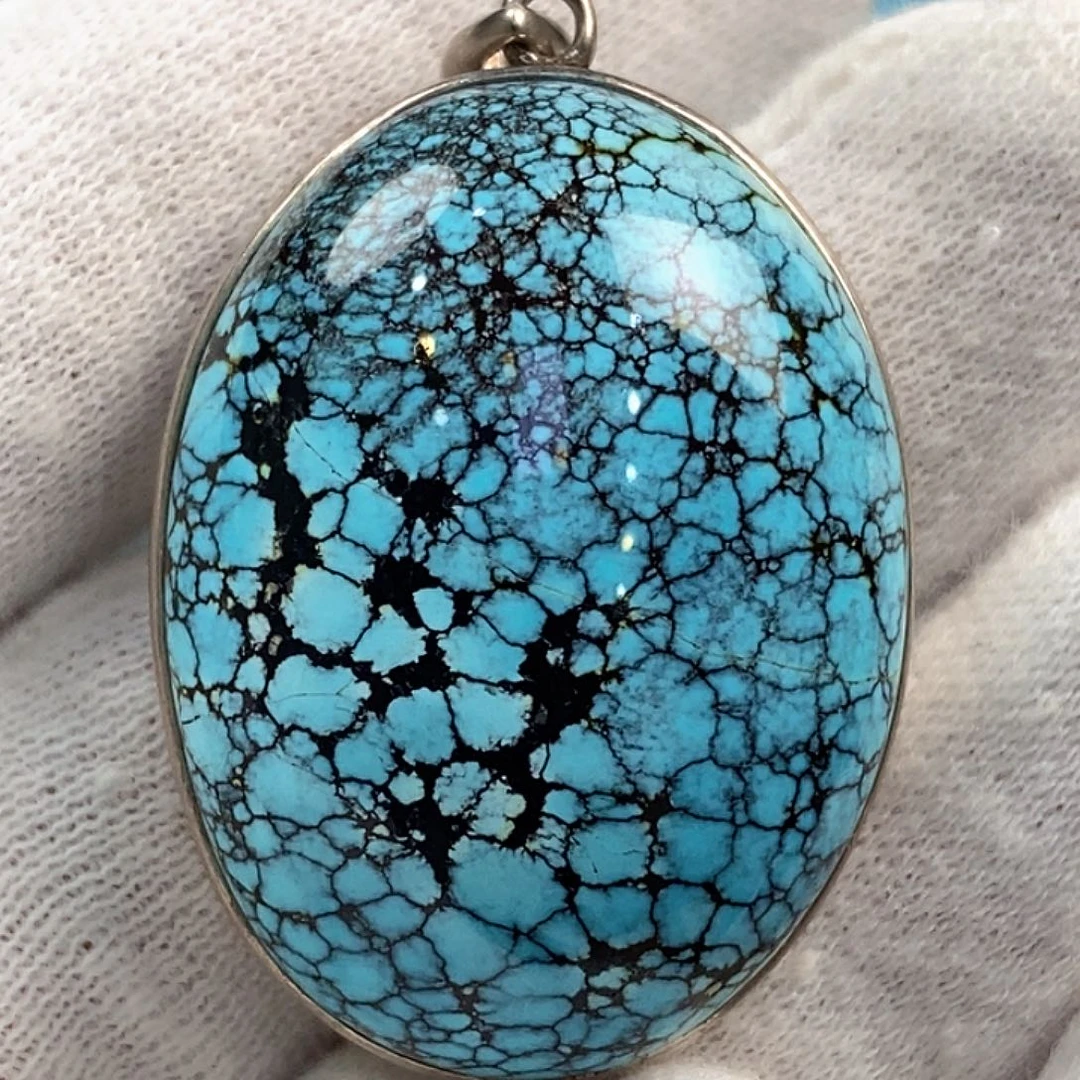 绿松石银S925镶嵌珠宝奇石