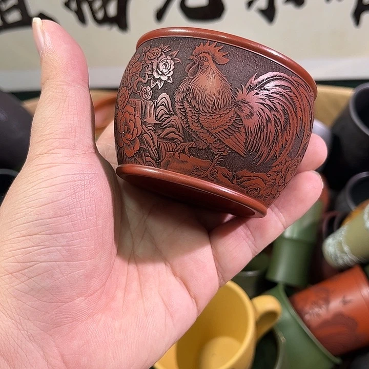 茶杯紫砂全手工紫砂主人杯