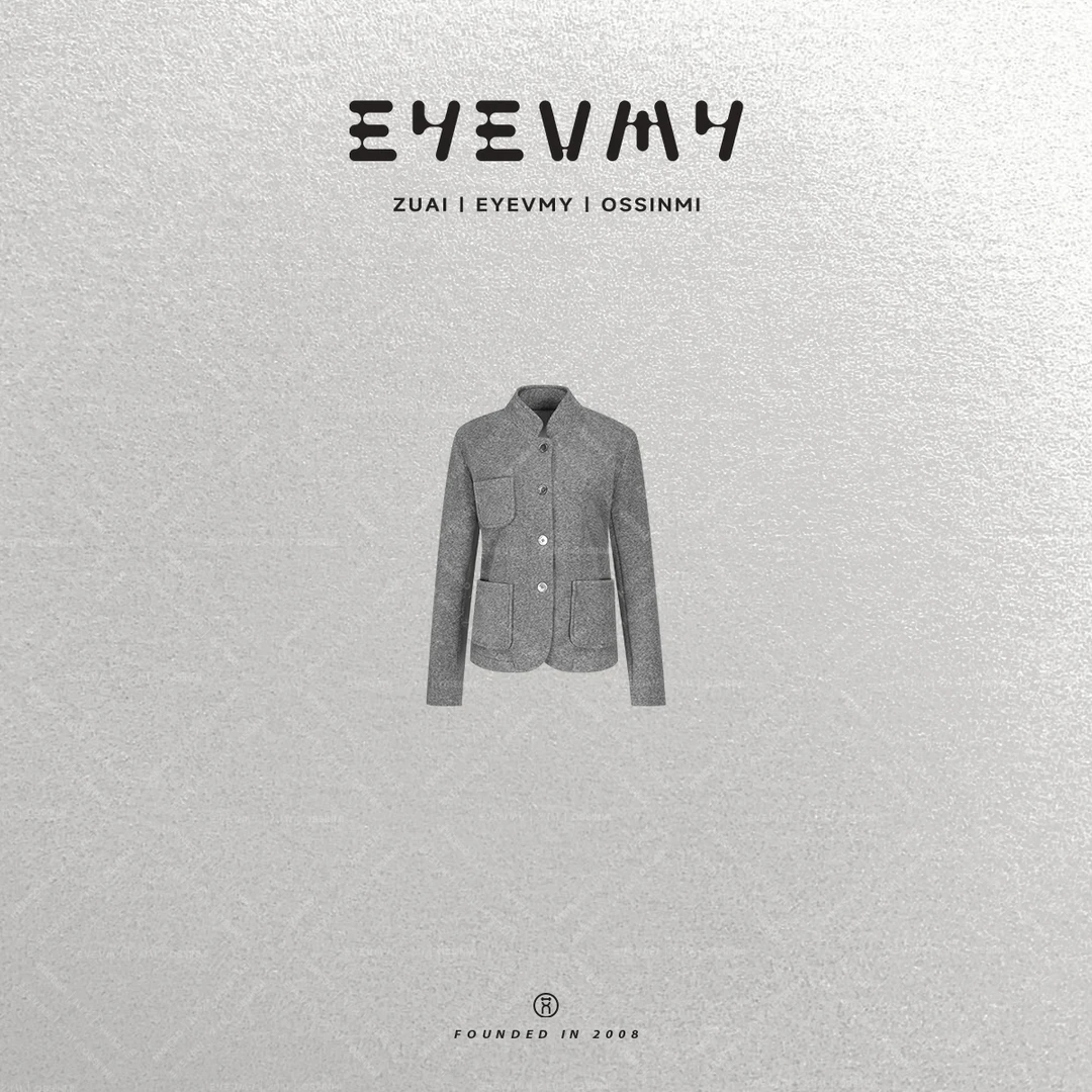 【东方美学】格雷高知高密毛巾布复合绒底立领外套WT44HYQ023