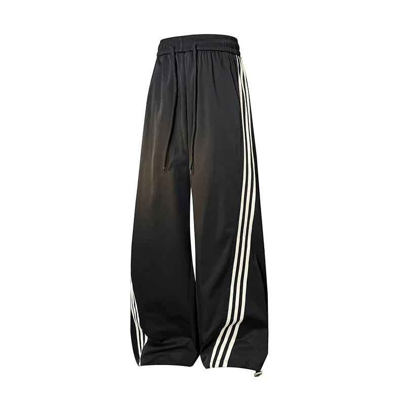 艾嘉莎 大码宽松休闲裤情侣款春秋新款男女同穿长裤