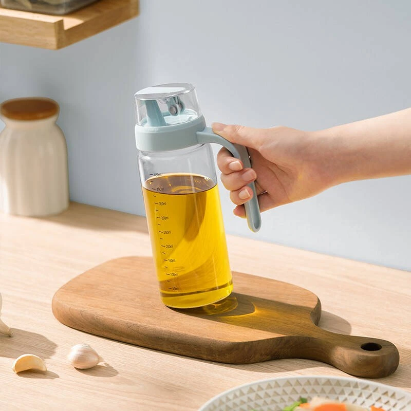 自动翻盖玻璃油壶调料瓶 500ml