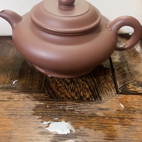 紫砂茶壶底槽清虚扁