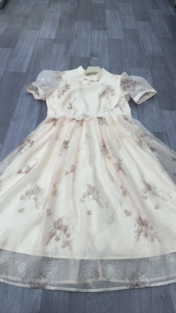 时尚国风连衣裙中国风