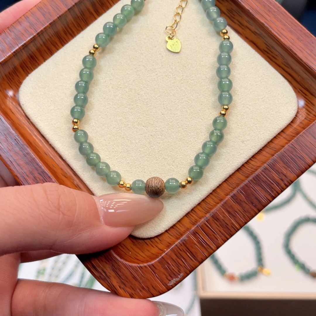 翡翠银S925镶嵌项圈手链