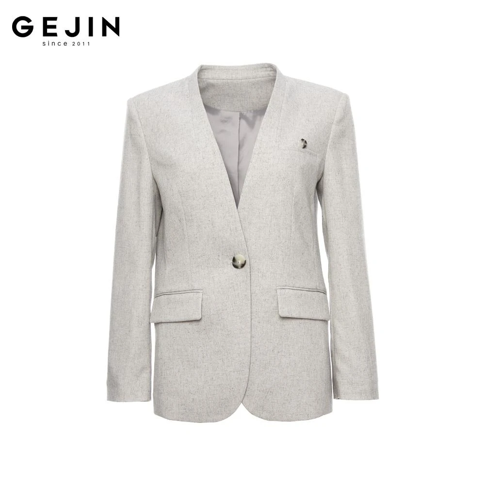 GEJIN/歌锦2025春季新款轻奢时尚西装女士西服上衣9122570119a