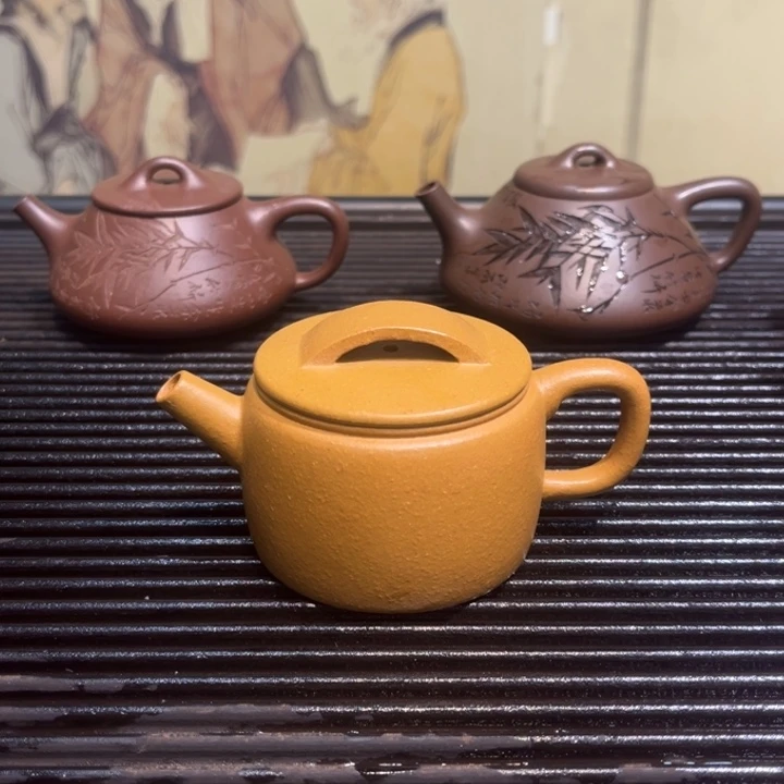 紫砂茶壶汉瓦黄金段