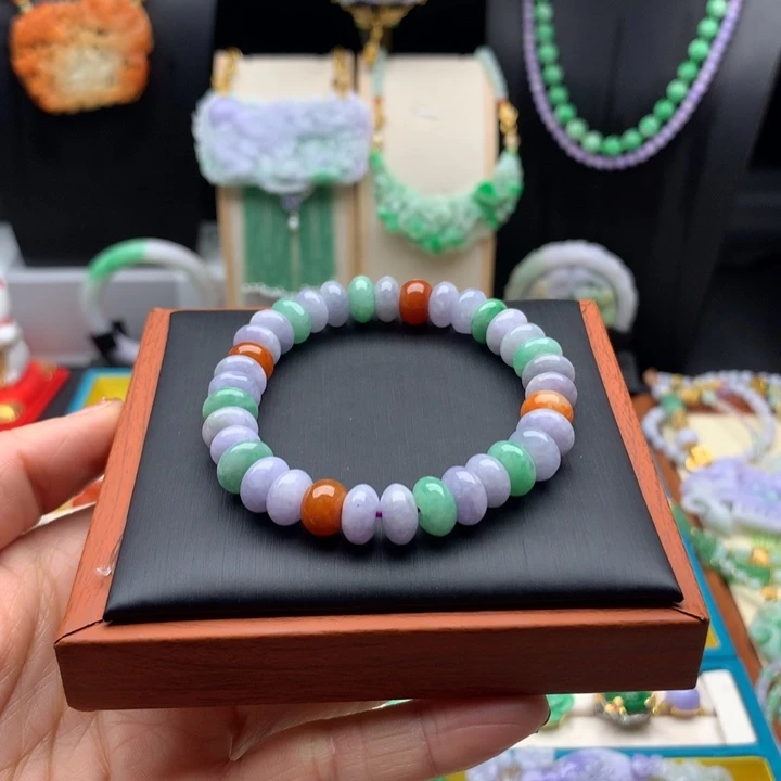 翡翠手链未镶嵌翡翠多宝