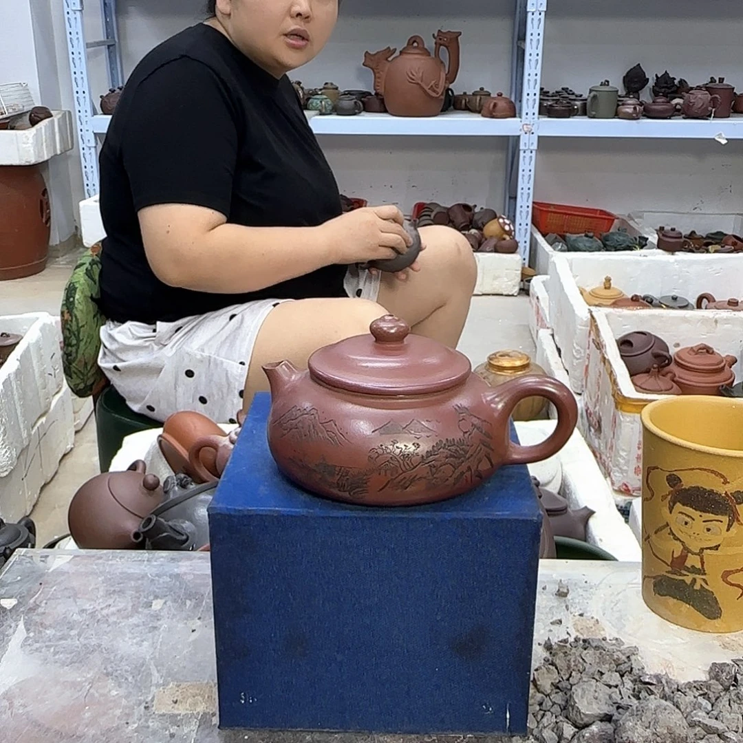 茶壶紫砂宜兴紫砂壶壶瑕疵处理